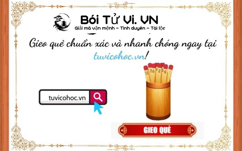 Gieo quẻ linh ứng chính xác - Bói Tử Vi