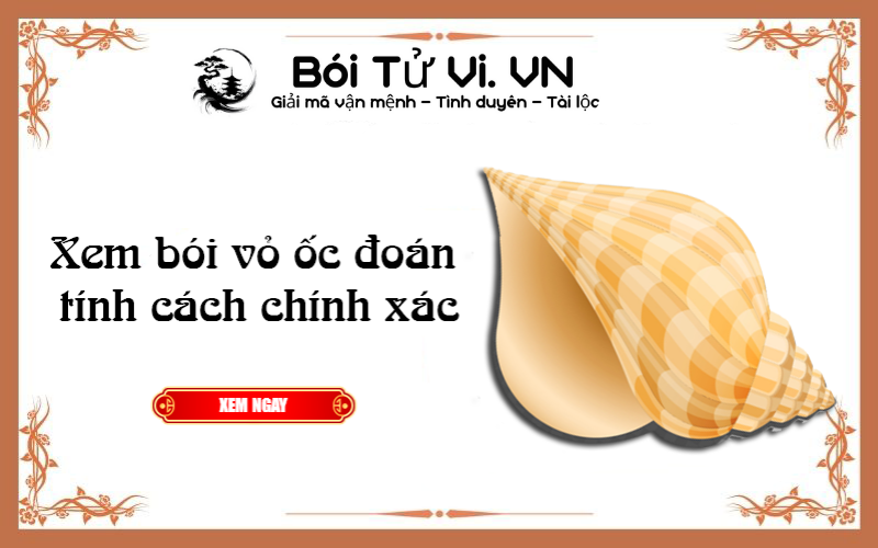 Xem bói vỏ ốc đoán tính cách chính xác - Bói Tử Vi