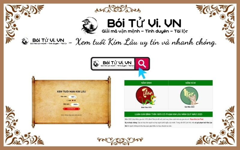 Xem tuổi phạm KIM LÂU chính xác nhất - Bói Tử Vi