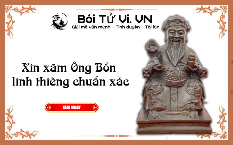 Xin xăm Ông Bổn linh thiêng chuẩn xác
