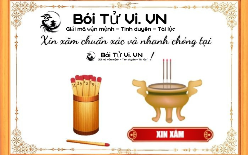 Xin xăm linh ứng chính xác - Bói Tử Vi