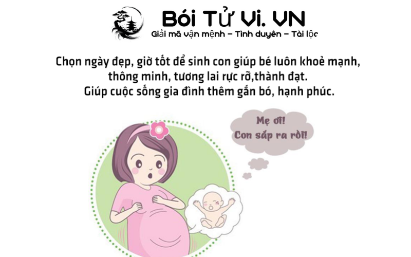 Hướng dẫn chọn ngày tốt sinh con hợp bố mẹ