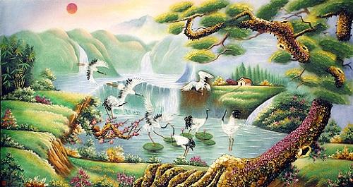 Treo tranh phong thủy phòng khách hợp mệnh 12 con giáp | Bói Tử Vi