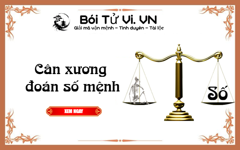 Cân xương tính số mệnh chính xác - Bói Tử Vi
