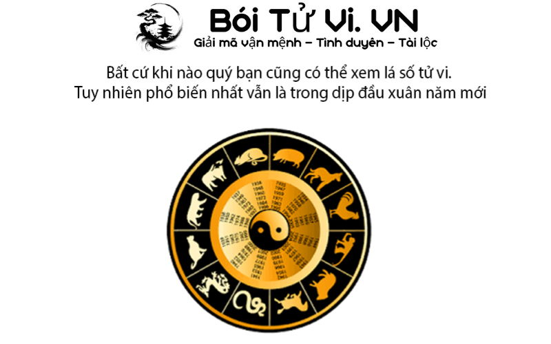 Lá số tử vi trọn đời miễn phí - Bói Tử Vi