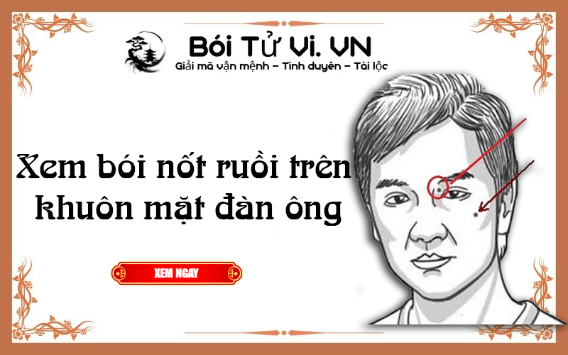 Xem bói nốt ruồi trên khuôn mặt đàn ông chính xác nhất