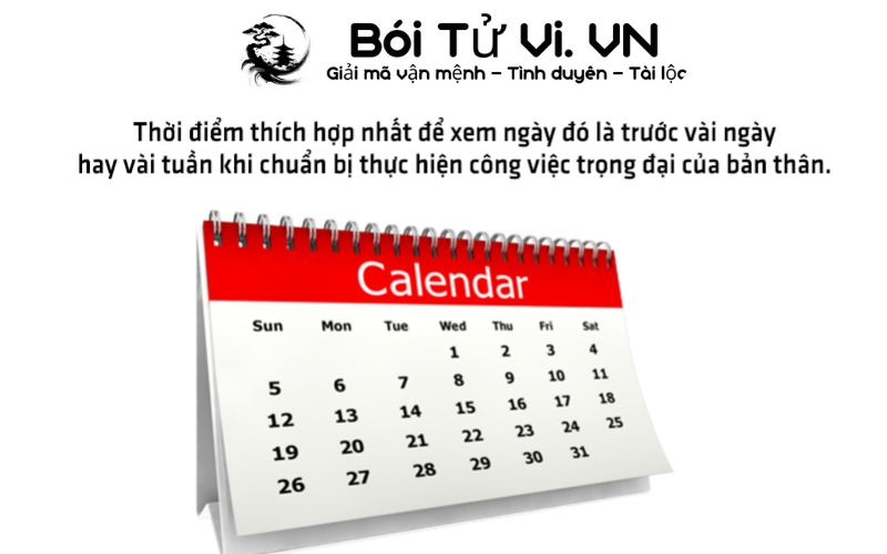 Xem ngày tốt xấu chuyên sâu chính xác - Bói Tử Vi
